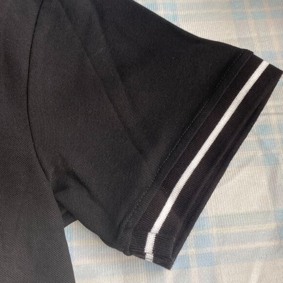 CelineClassic Black Polo Shirt With Lapel Design - Picture 4 of 9